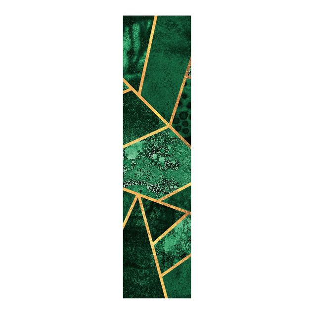 Panelgardiner mønstre Dark Emerald With Gold