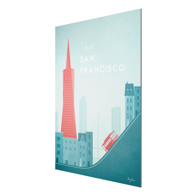 Billeder kunsttryk Travel Poster - San Francisco