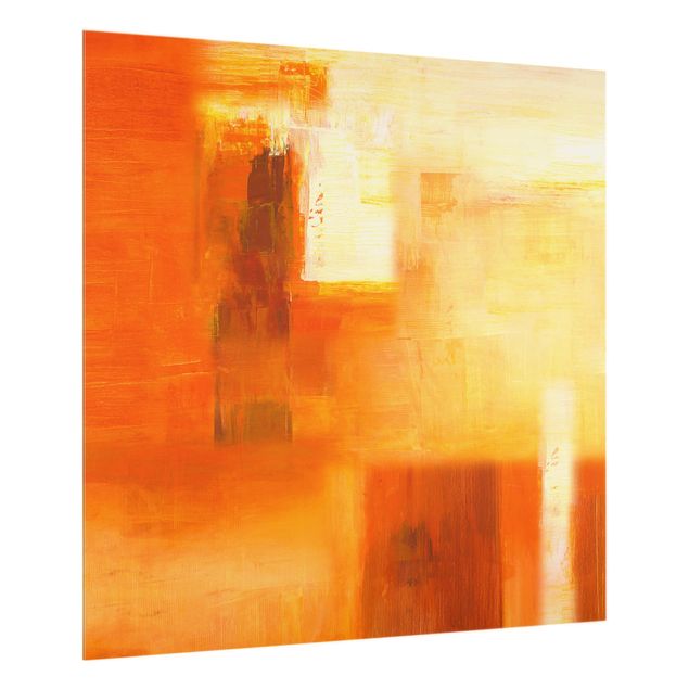 Billeder Petra Schüssler Petra Schüßler - Composition In Orange And Brown 02