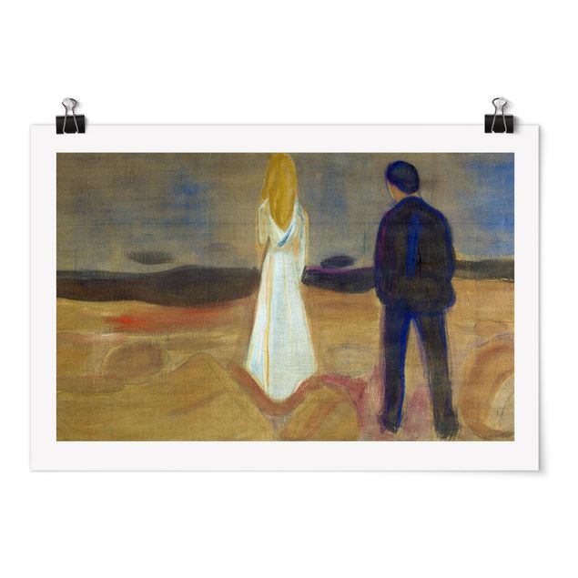 Kunst stilarter Edvard Munch - Two humans. The Lonely (Reinhardt-Fries)