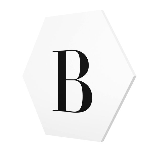 Billeder Letter Serif White B