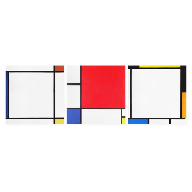 Billeder på lærred abstrakt Piet Mondrian - Square Compositions