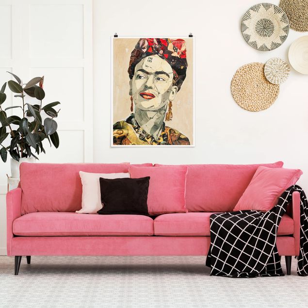 Plakater kunsttryk Frida Kahlo - Collage No.2