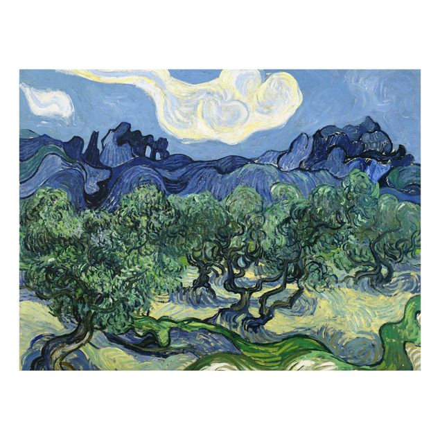Kunst stilarter post impressionisme Vincent van Gogh - Olive Trees