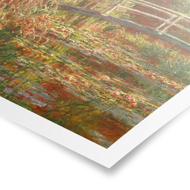 Billeder træer Claude Monet - Waterlily Pond And Japanese Bridge (Harmony In Pink)