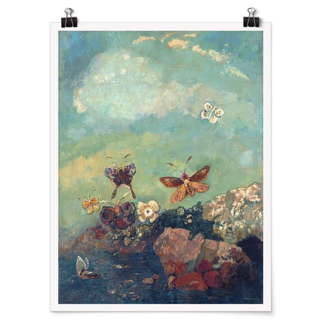 Plakater kunsttryk Odilon Redon - Butterflies