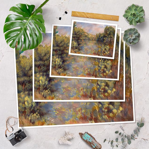 Billeder kunsttryk Auguste Renoir - Lakeside Landscape