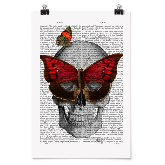 Plakater dyr Scary Reading - Butterfly Mask