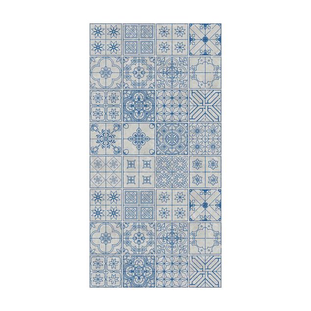 moderne tæppe Tile Pattern Coimbra Blue