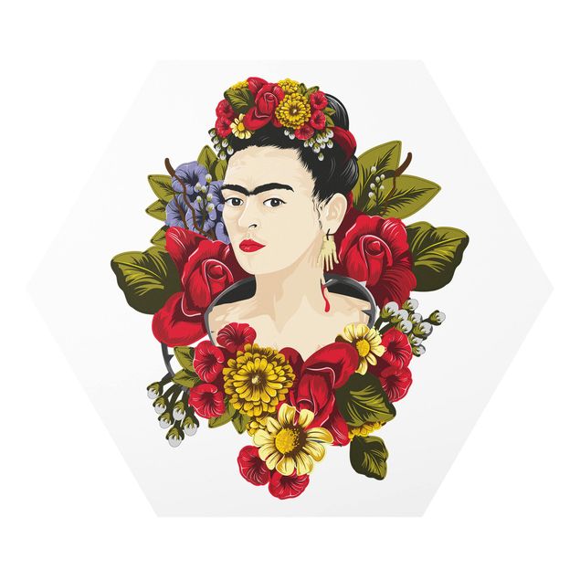 Billeder kunsttryk Frida Kahlo - Roses