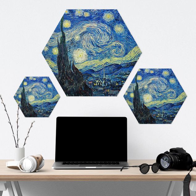 Billeder blå Vincent Van Gogh - The Starry Night