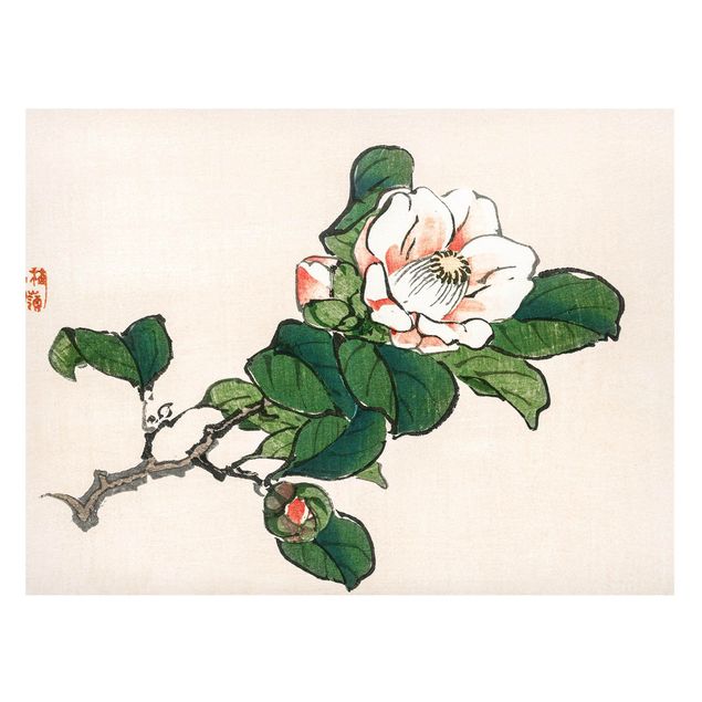 Magnettavler blomster Asian Vintage Drawing Apple Blossom