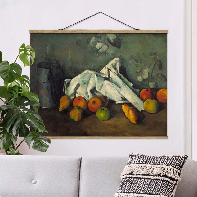 køkken dekorationer Paul Cézanne - Still Life With Milk Can And Apples