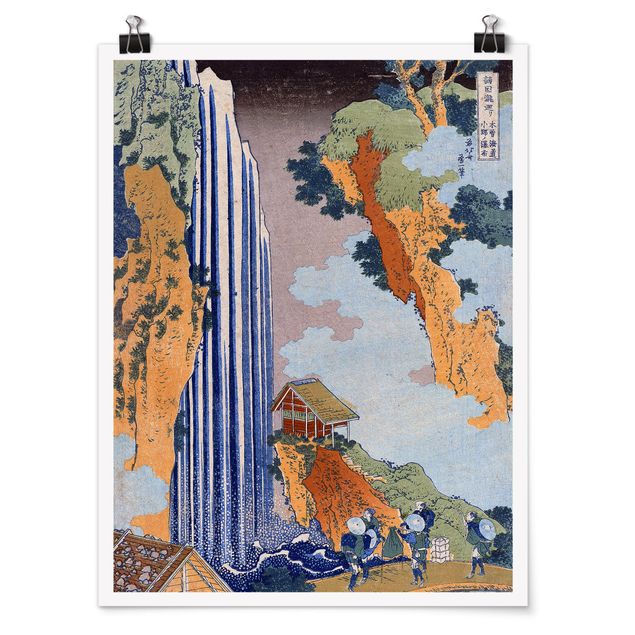 Plakater kunsttryk Katsushika Hokusai - Ono Waterfall on the Kisokaidô