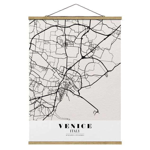 Billeder verdenskort Venice City Map - Classic
