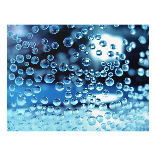 Glas Spritzschutz - Dark Bubbles - Querformat - 4:3