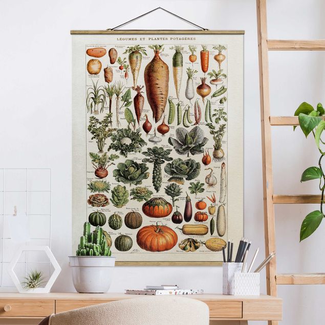 køkken dekorationer Vintage Board Vegetables