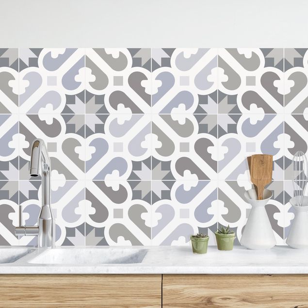 køkken dekorationer Geometrical Tiles - Air