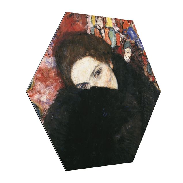 Billeder kunsttryk Gustav Klimt - Lady With A Muff
