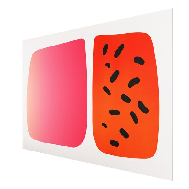 Billeder abstrakt Abstract Shapes - Melon And Pink