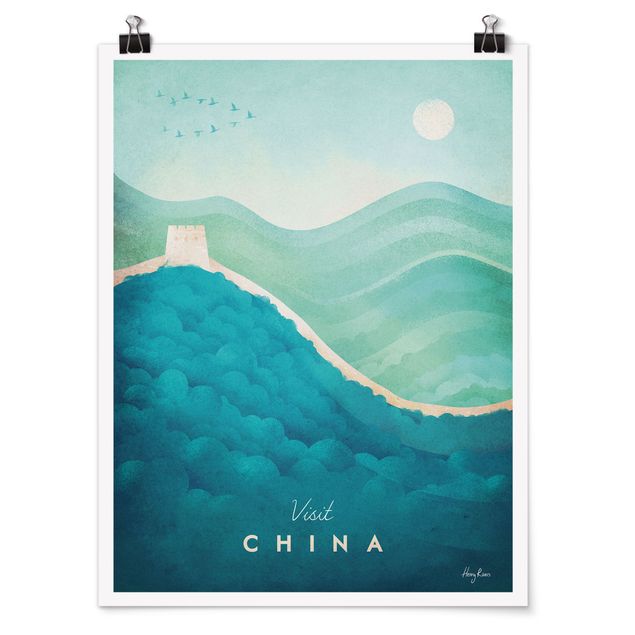 Plakater kunsttryk Travel Poster - China