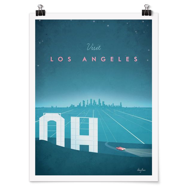 Plakater kunsttryk Travel Poster - Los Angeles