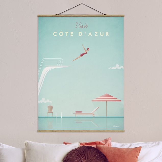 køkken dekorationer Travel Poster - Côte D'Azur