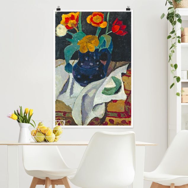 Kunst stilarter ekspressionisme Paula Modersohn-Becker - Still Life with Tulips