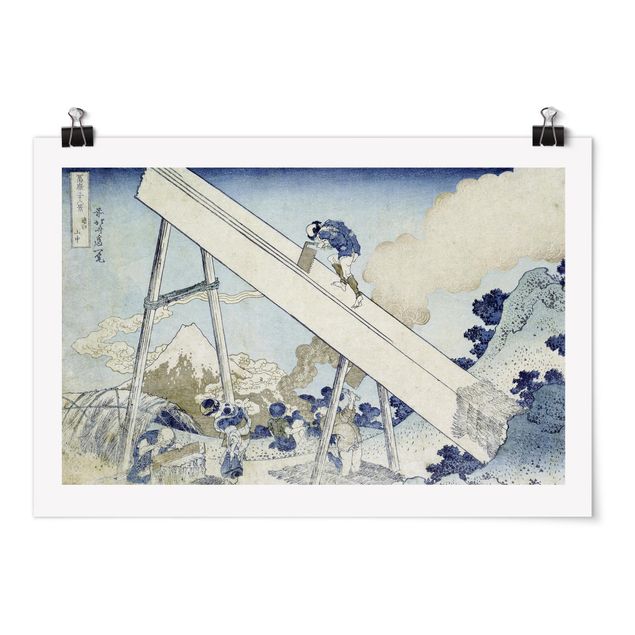 Billeder landskaber Katsushika Hokusai - In The Totomi Mountains