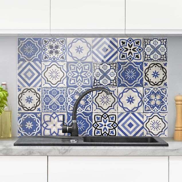 køkken dekorationer Mediterranean Tile Pattern