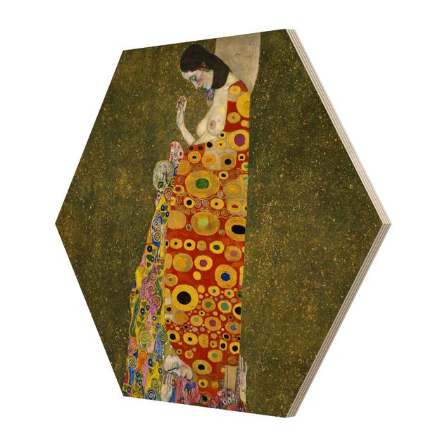 Sekskantede billeder Gustav Klimt - Hope II