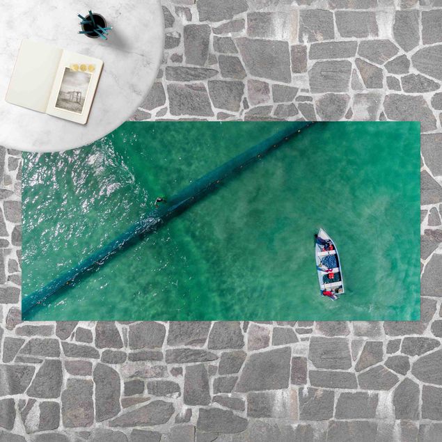 tæppe til terrassen Aerial Image -  Fishermen