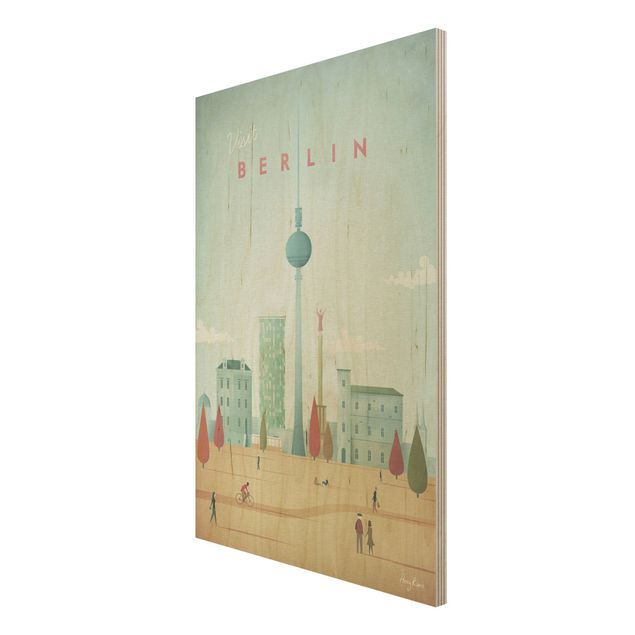 Billeder Henry Rivers Travel Poster - Berlin