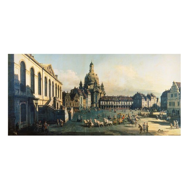 Kunst stilarter ekspressionisme Bernardo Bellotto - New Market Square In Dresden From The Jüdenhof