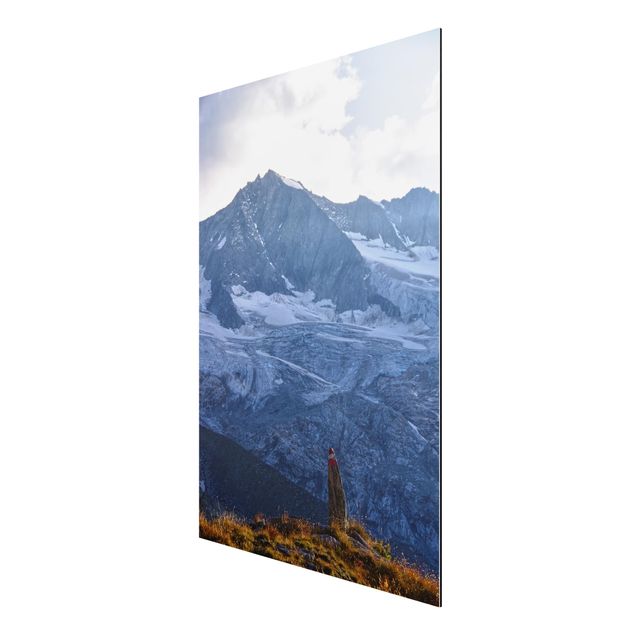 Billeder landskaber Marked Path In The Alps