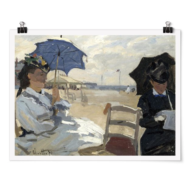 Billeder landskaber Claude Monet - At The Beach Of Trouville