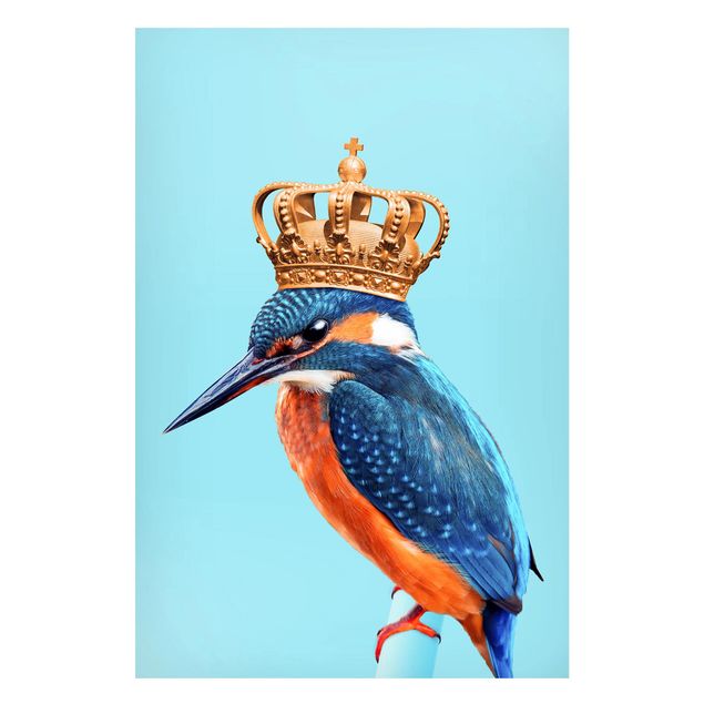 køkken dekorationer Kingfisher With Crown