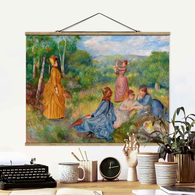 køkken dekorationer Auguste Renoir - Young Ladies Playing Badminton
