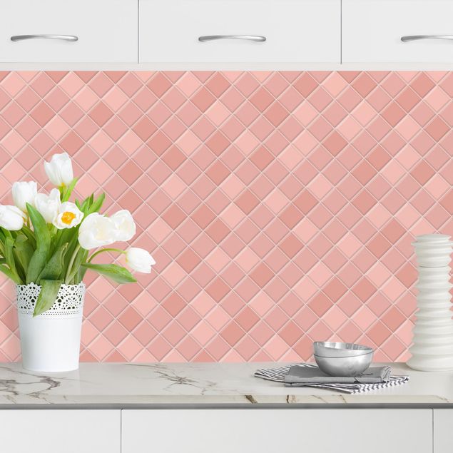 køkken dekorationer Mosaic Tiles - Antique Pink