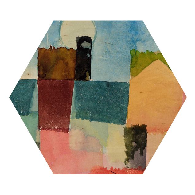 Sekskantede billeder Paul Klee - Moonrise (St. Germain)