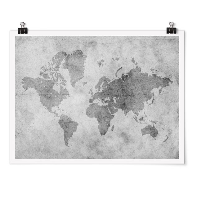 Plakater verdenskort Vintage World Map II