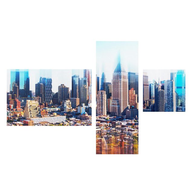 Billeder bjerge Manhattan Skyline Urban Stretch