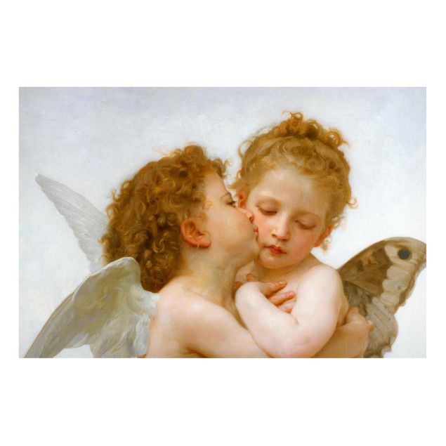 køkken dekorationer William Adolphe Bouguereau - The First Kiss