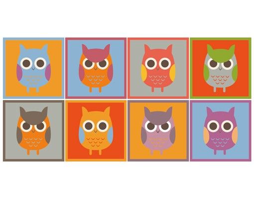 Wallstickers ugler Owls Sticker Set