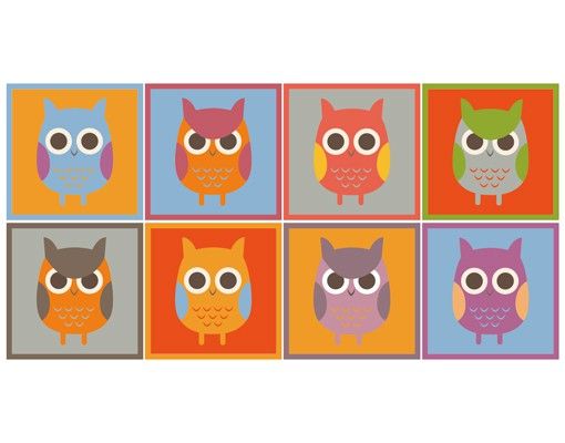Børneværelse deco Owls Sticker Set