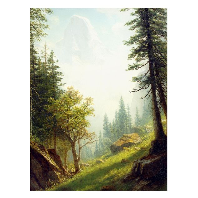 Kunst stilarter romantikken Albert Bierstadt - Among the Bernese Alps