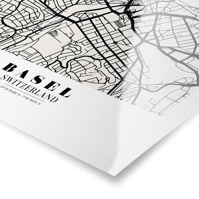 Billeder Basel City Map - Classic