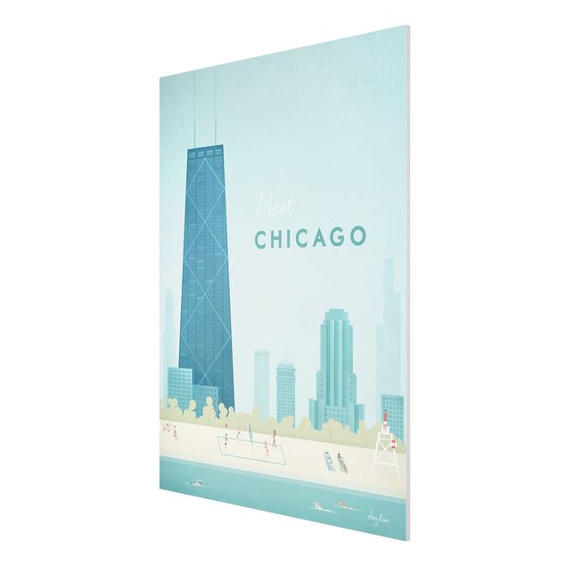 Billeder kunsttryk Travel Poster - Chicago