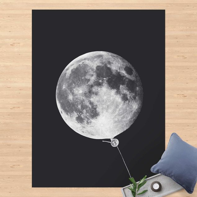Udendørs tæpper Balloon With Moon