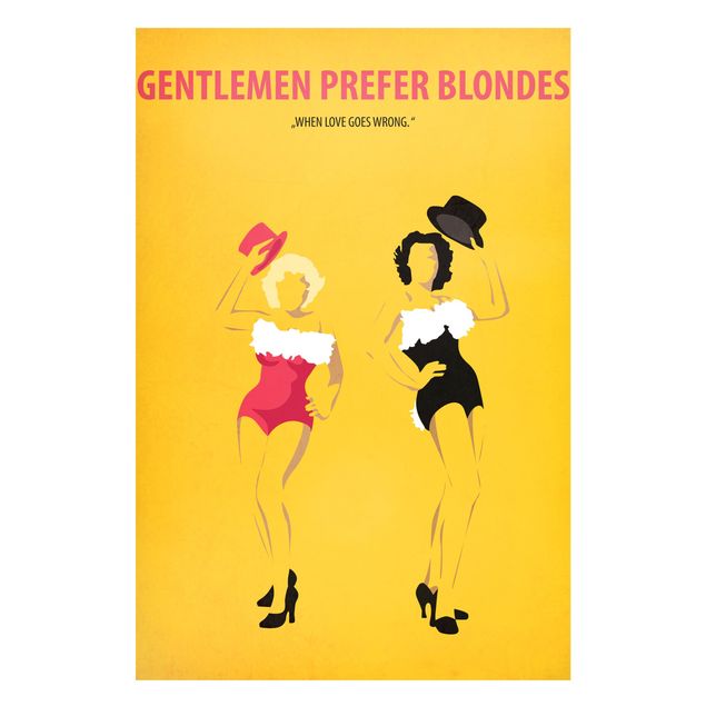 Billeder kunsttryk Film Poster Gentlemen Prefer Blondes